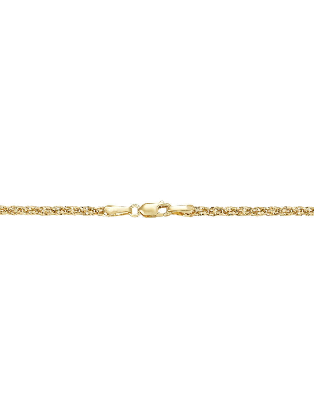 Brilliance Fine Jewelry 10K Yellow Gold Infinity 2.45MM Hollow Rope Necklace, 18"
