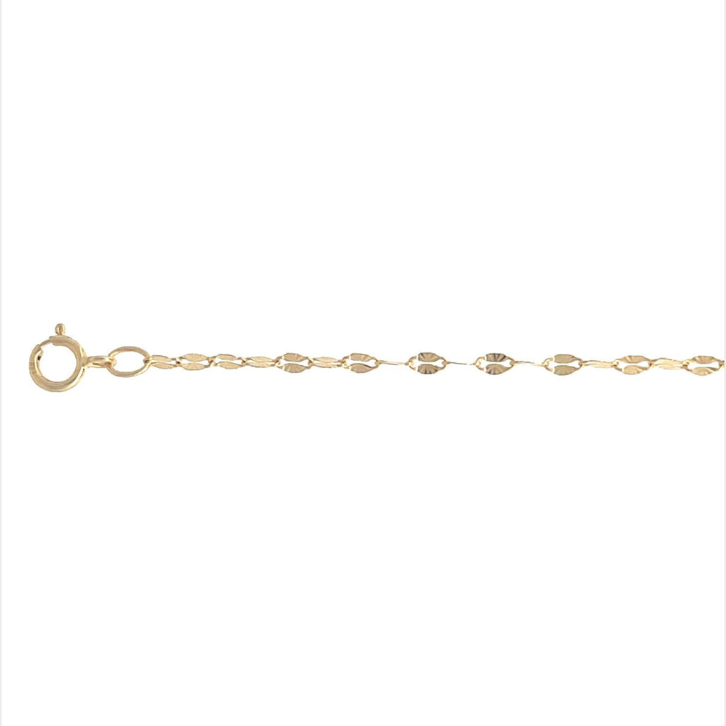 Brilliance 14KT Yellow Gold 18" Star Cable Chain